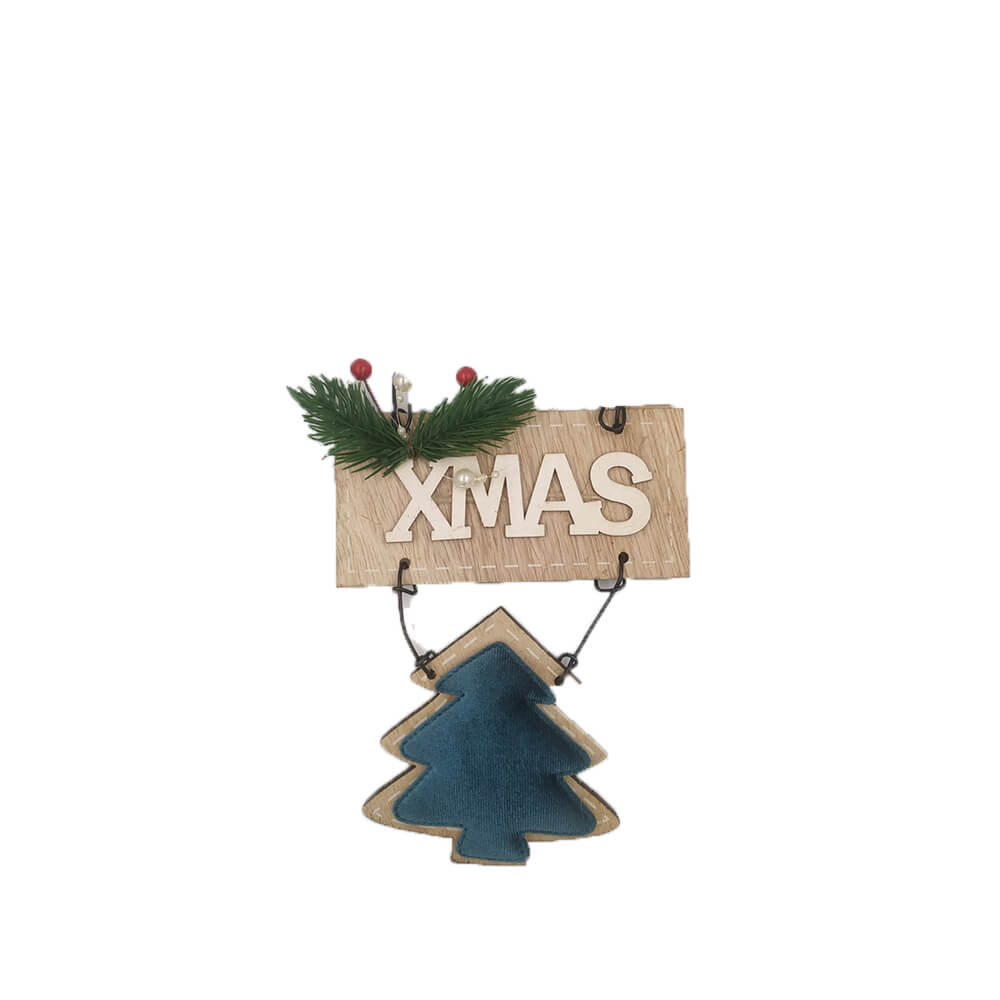 Ξυλινο Διακοσμητικο Xmas Κρεμαστο